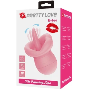 PRETTY LOVE - KYLEE TONGUE STYMULATOR ÅECHTACZKI 10 WIBRACJI CIELISTY RÃÅ»